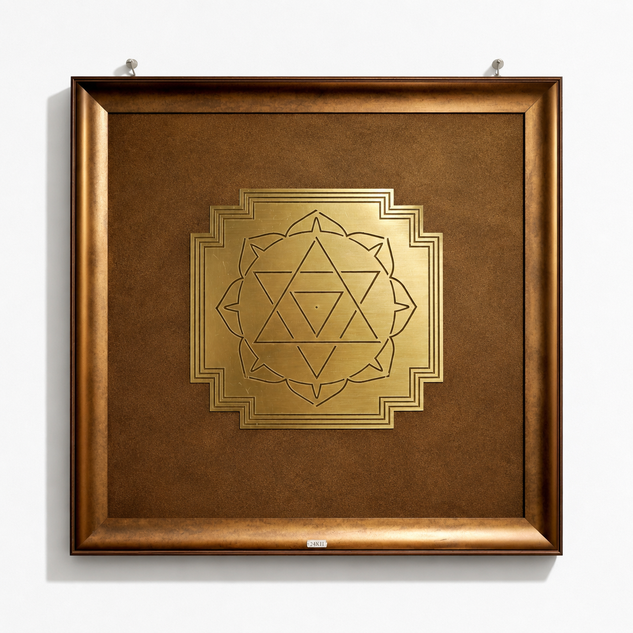 Yantras In Big Brown Frame