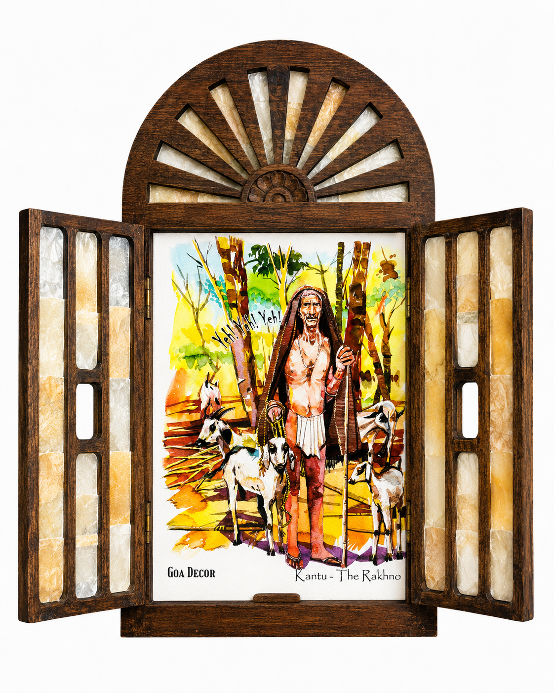 Handcrafted Openable Goan Windows (Flower)