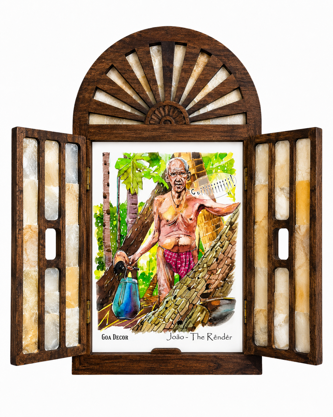 Handcrafted Openable Goan Windows (Flower)