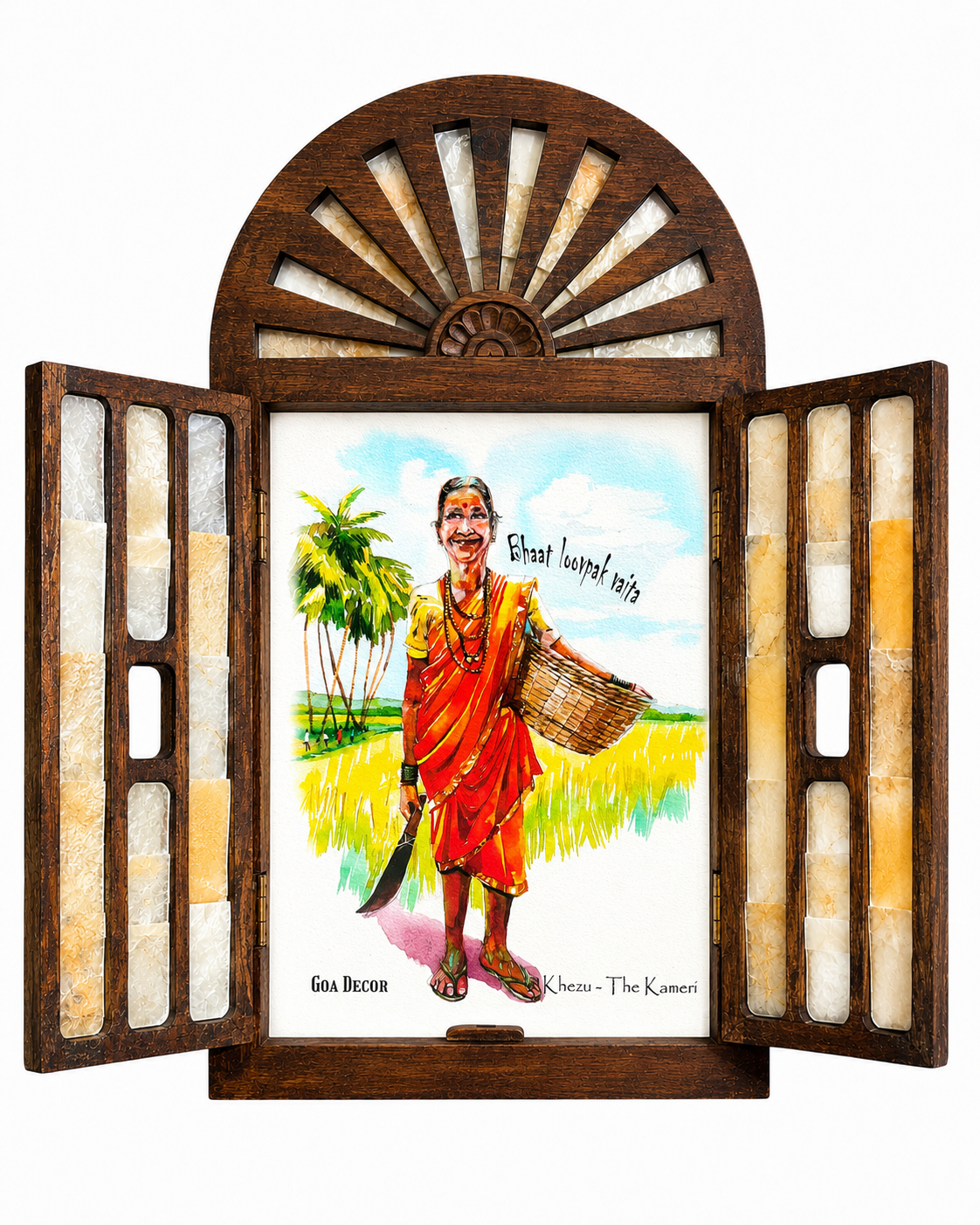 Handcrafted Openable Goan Windows (Flower)