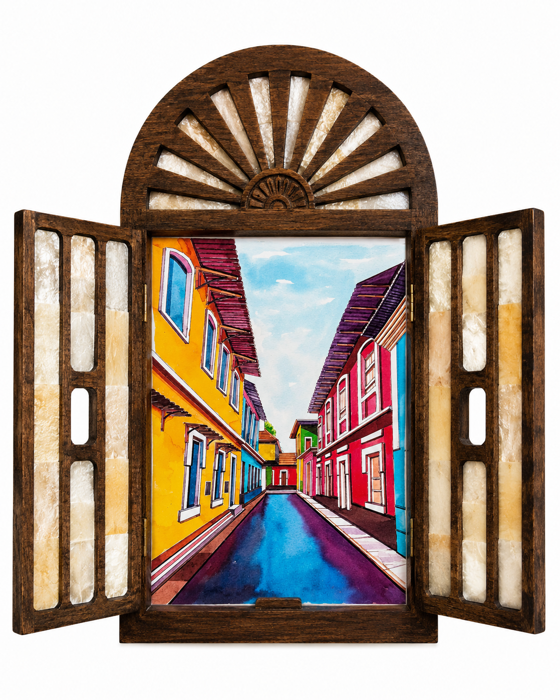 Handcrafted Openable Goan Windows (Flower)