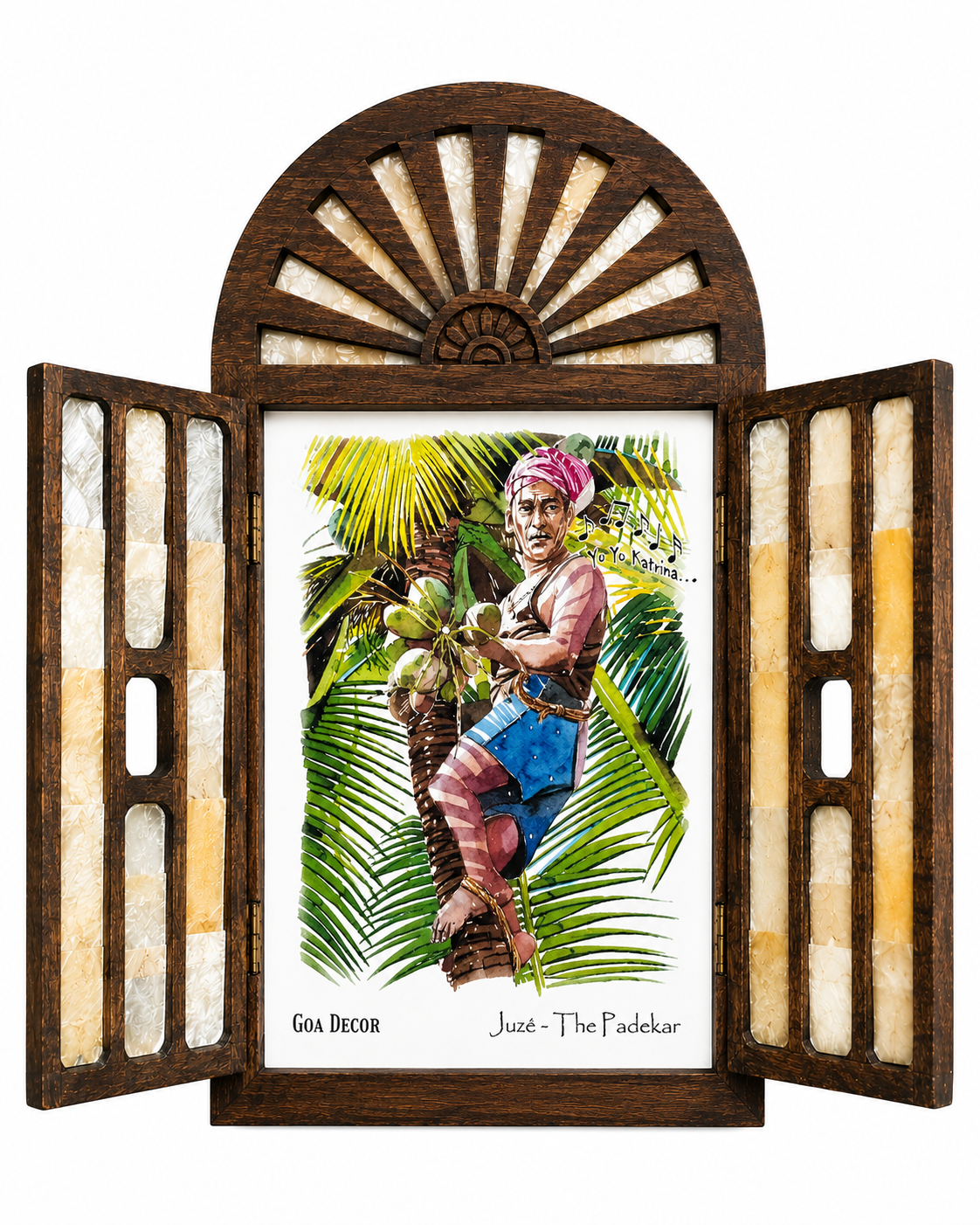 Handcrafted Openable Goan Windows (Flower)