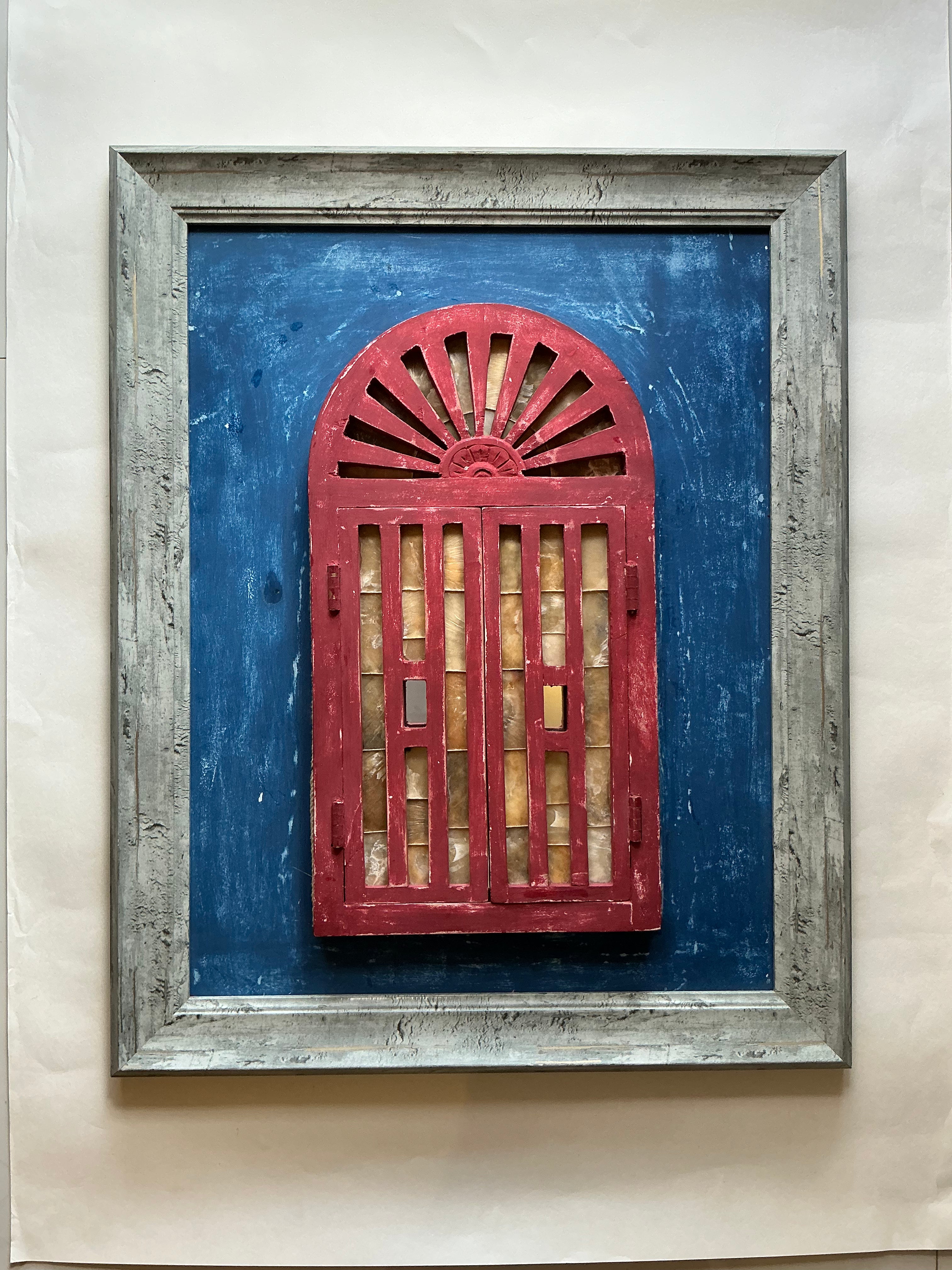 Framed Goan Window with mirror