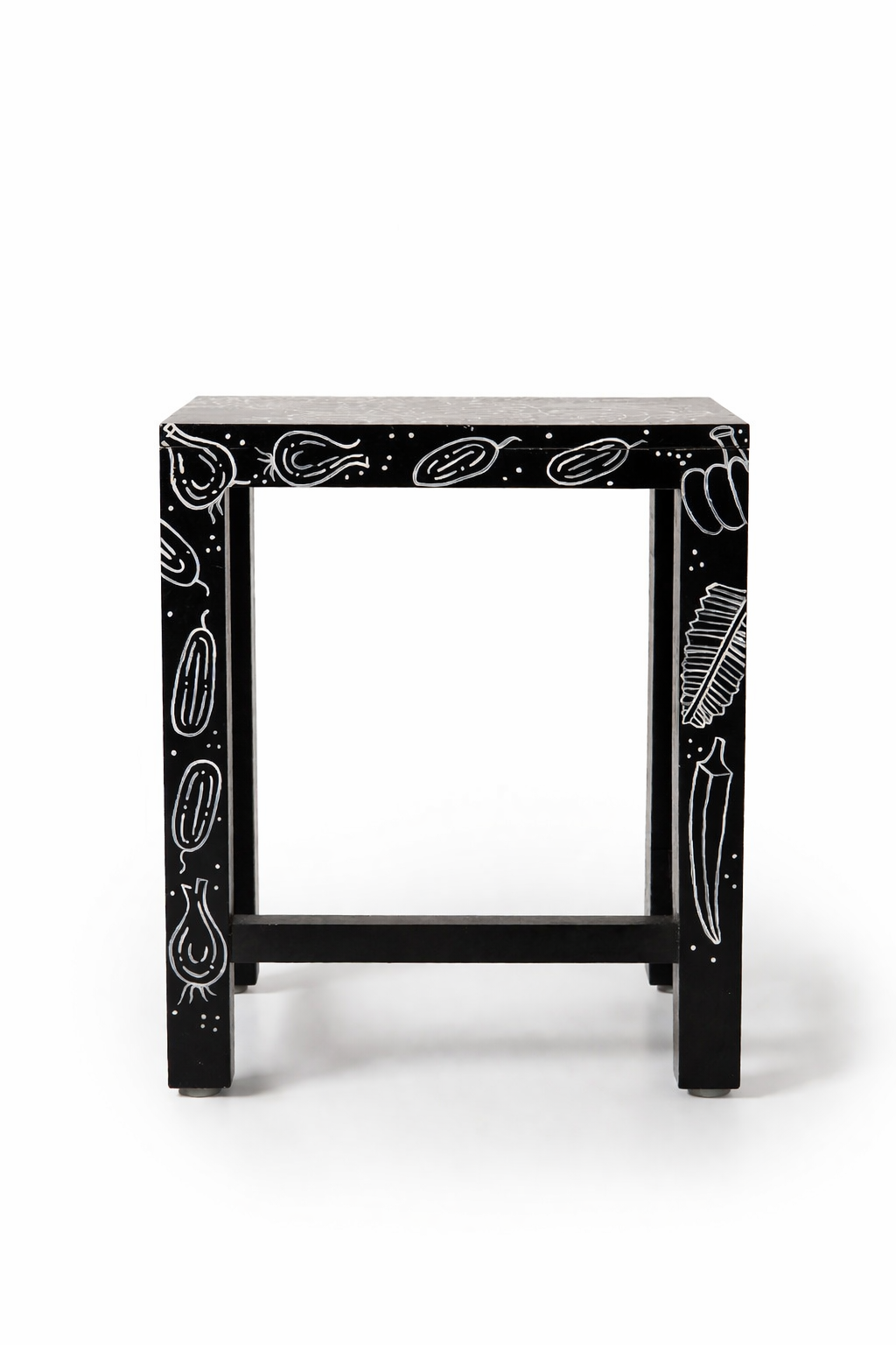 Black Modern Stool