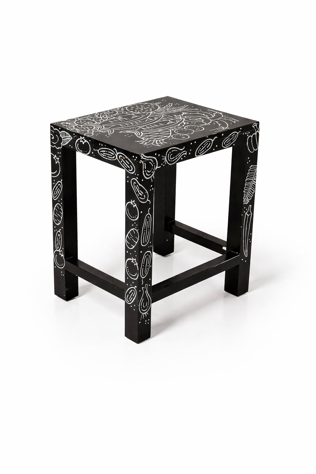 Black Modern Stool