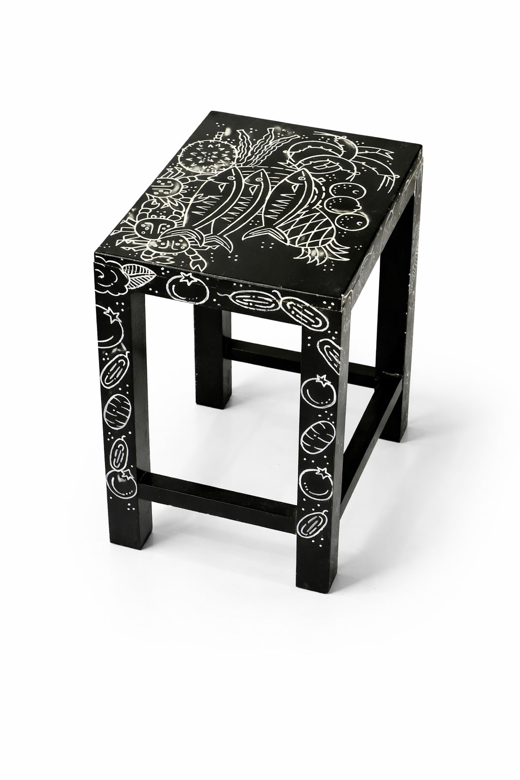 Black Modern Stool