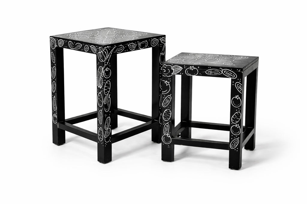 Black Modern Stool
