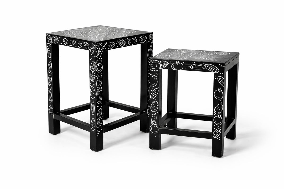 Black Modern Stool