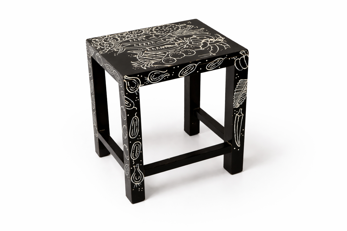 Black Modern Stool