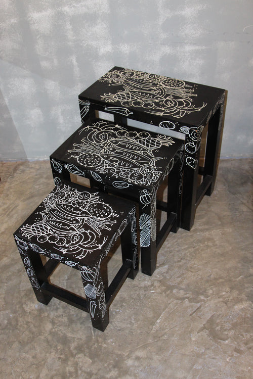 Black Modern Stool