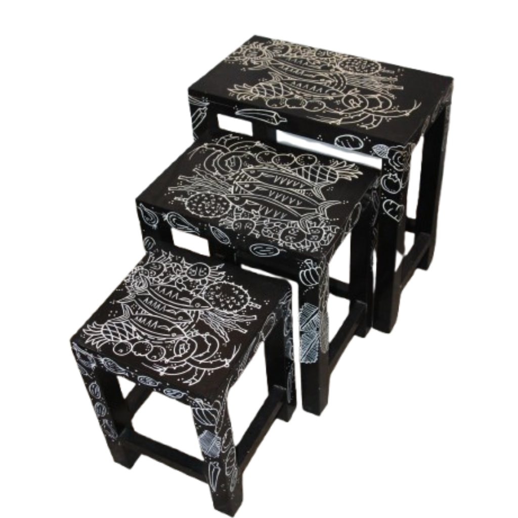 Black Modern Stool